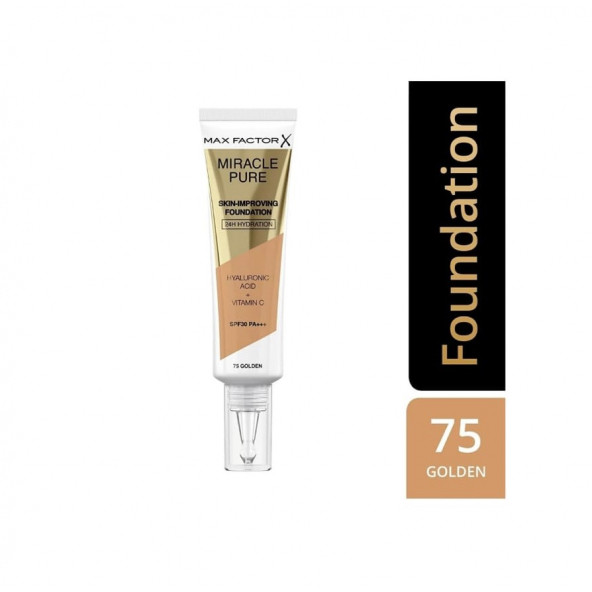 Max Factor Miracle Pure Foundation 75 Golden ürün görseli 1