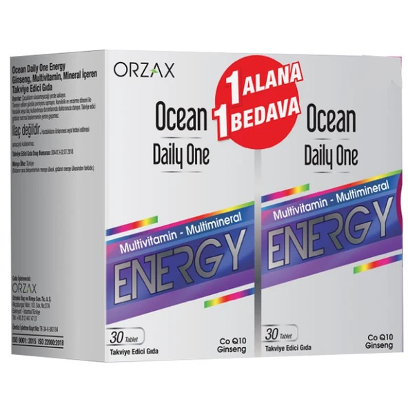 Ocean Daily One Energy 30 Tablet 2li Paket ürün görseli 1