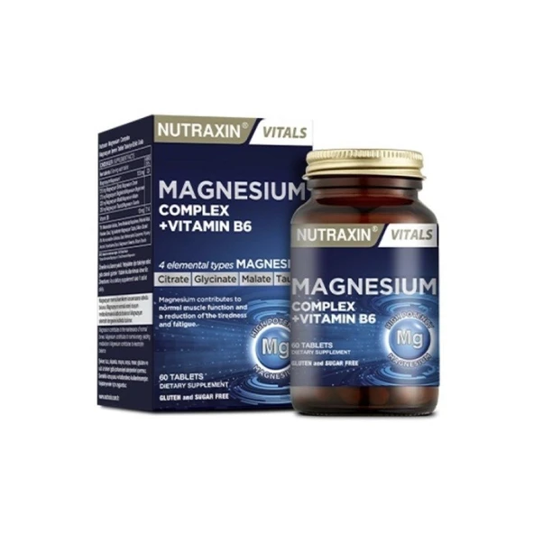 Nutraxin Magnesium Complex + Vitamin B6 60 Tablet ürün görseli 1