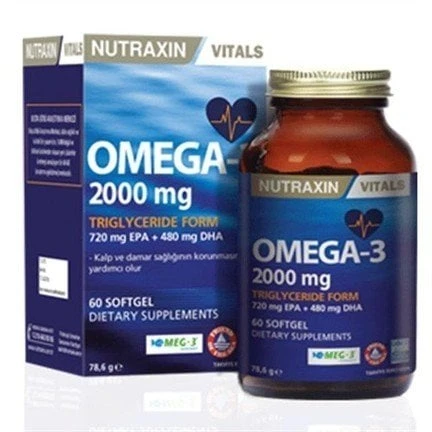Nutraxin Omega3 2000 Mg 60 Kapsül ürün görseli 1