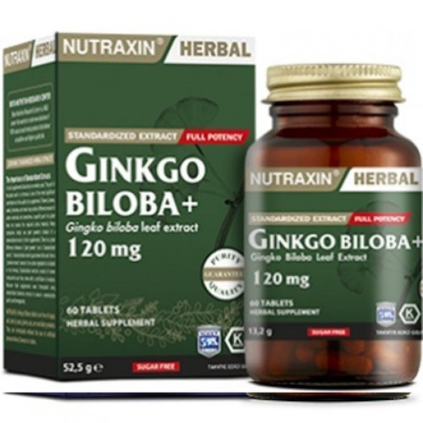 Nutraxin Ginkgo Biloba 60 Kapsül ürün görseli 1