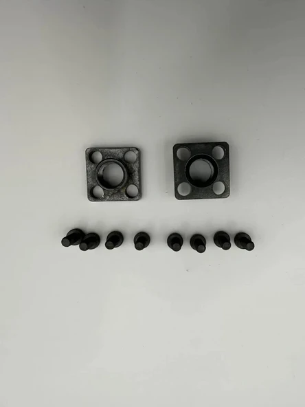 Hidrolik Pompa Düz Adaptörü M6 - 25x25 - 1/4 - Resim 3