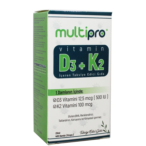 Multipro D3+K2 Damla 20 ml ürün görseli 1