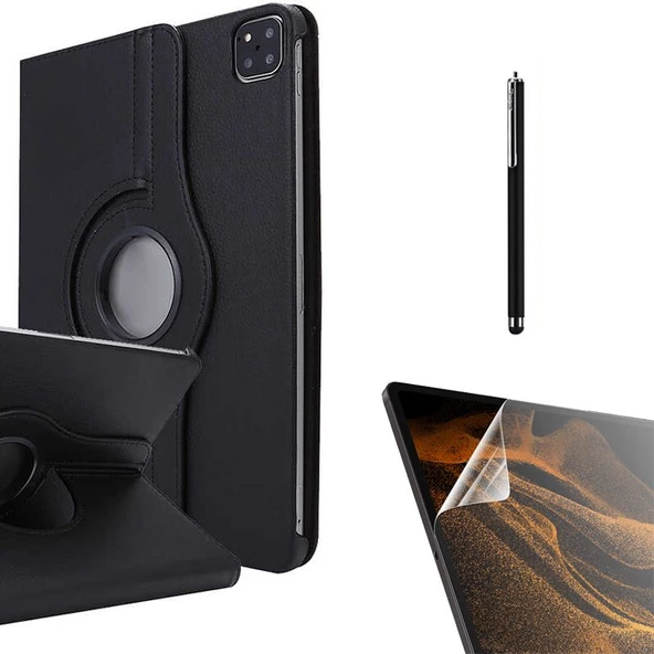 Gpack Apple iPad Pro 12.9 2022 M2 Kılıf Kapaklı Standlı 360 Dönebilen Koruma dn33  Nano  Kalem ürün görseli 1