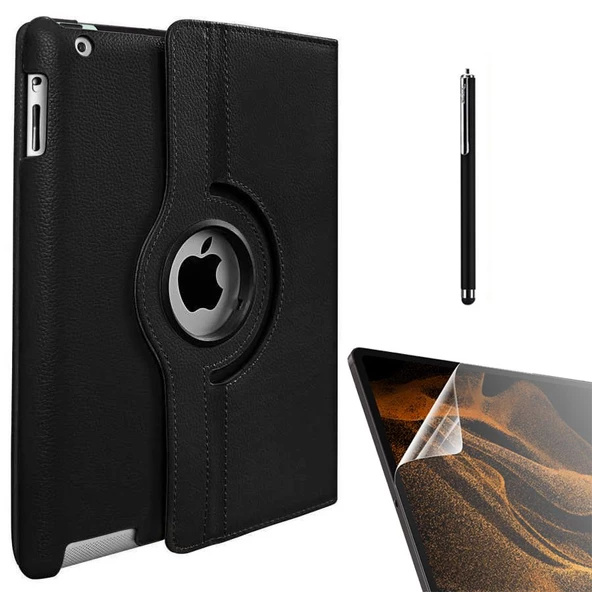 Gpack Apple iPad Mini 1 Kılıf Kapaklı Standlı 360 Dönebilen Koruma dn11  Nano  Kalem ürün görseli 1