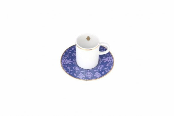 Porland Glamorous Lacivert Tabaklı Kahve Fincanı 85cc  04A+P021739 ürün görseli 1