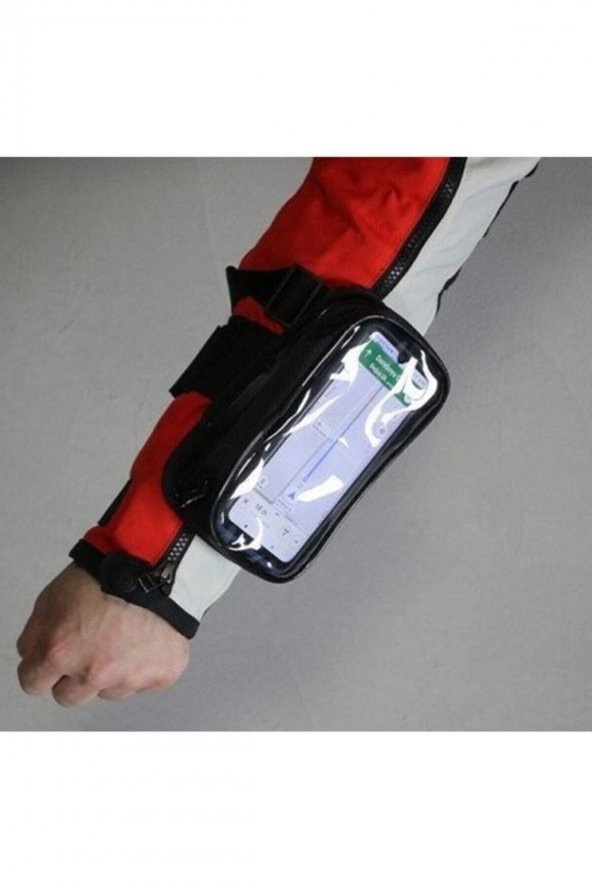 Motosiklet Kola Takılan Çantalı Telefon Tutucu ürün görseli 1
