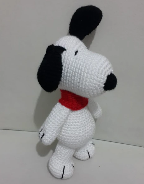 Snoopy Köpek Amigurumi Organik Oyuncak ürün görseli 1