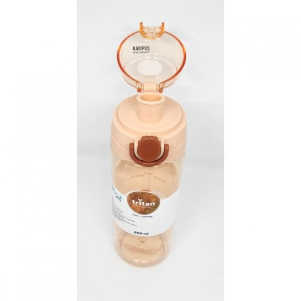 Kilitli Trıtan Matara 600ml Pembe - Resim 2