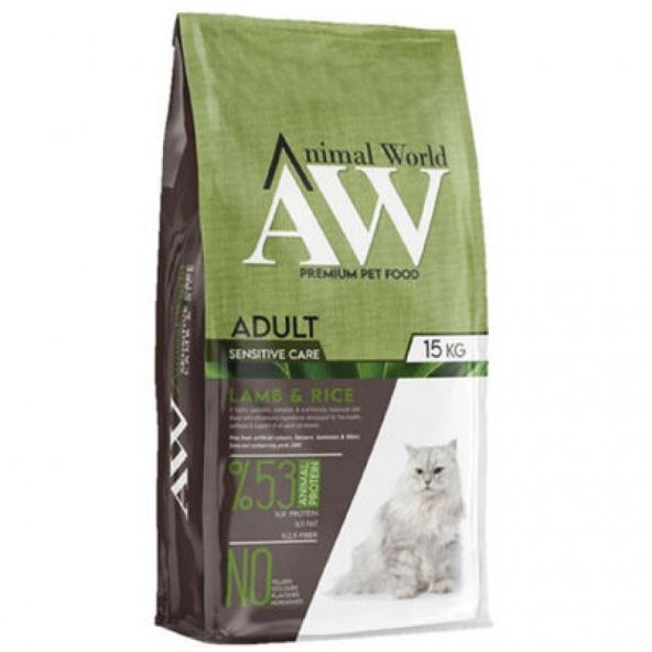 Animal World Kuzu Etli Kedi Maması 1,5 Kg ürün görseli 1