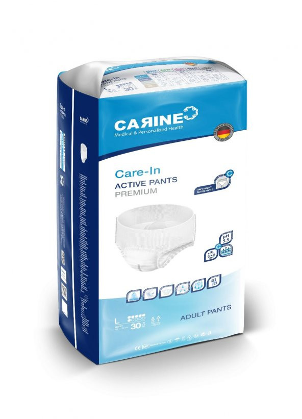 CARINE ACTIVE YETİŞKİN HASTA KÜLOT BEZİ LARGE BEDEN 30 ADET ürün görseli 1