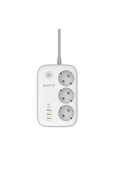 SWORD Wı-fı Akıllı Çoklu Priz SW-3PU1C - Resim 2