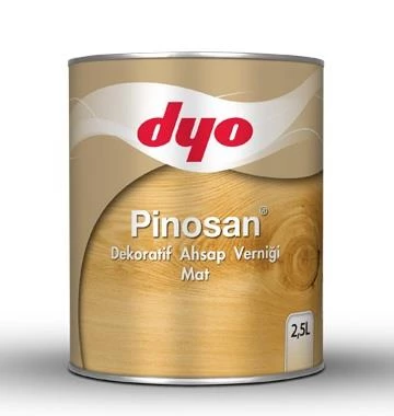Dyo Pinosan Dekoratif Mat Ahşap Verniği  2.5lt KlasikKoyuMeşe ürün görseli 1