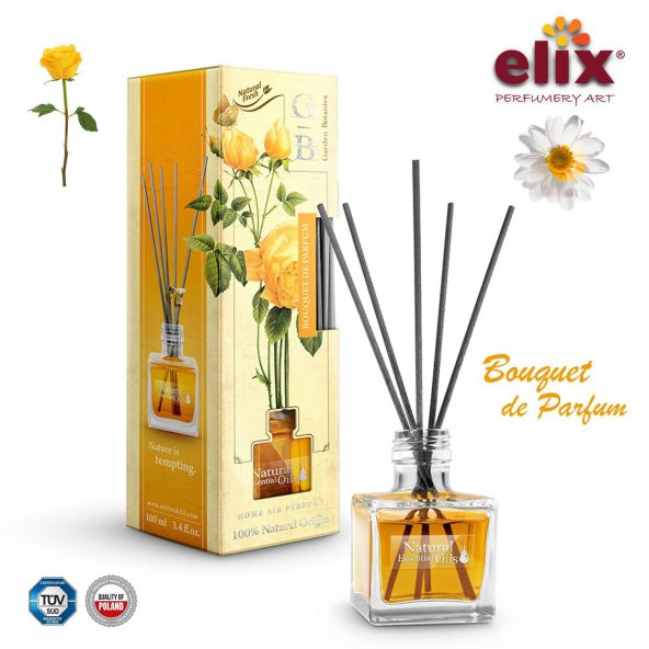 ELIX Dogal Çiçek Esanslari içeren, Ev - Ofis Kokusu 100ml. - Sedir ve Sandal Agaci ürün görseli 1