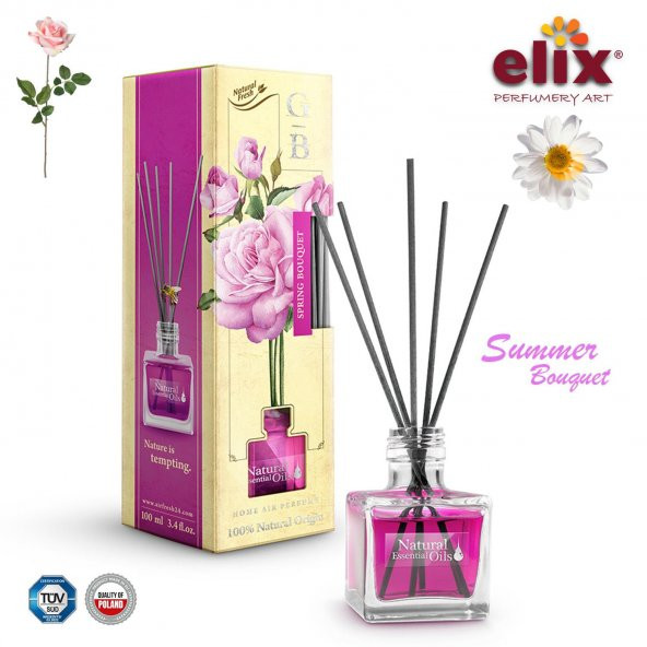 ELIX Dogal Çiçek Esanslari içeren, Ev - Ofis Kokusu 100ml. - Okaliptus, Lavanta ürün görseli 1