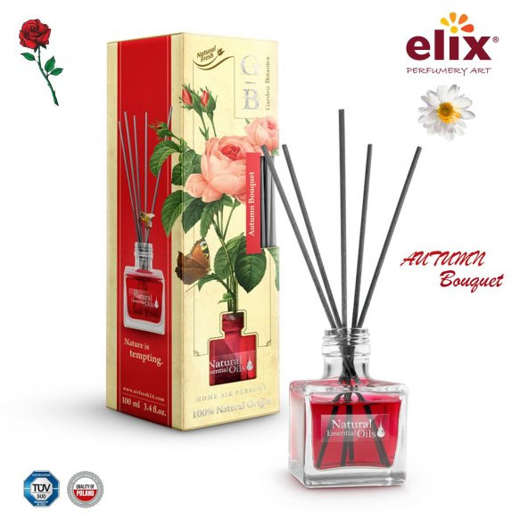 ELIX Dogal Çiçek Esanslari içeren, Ev - Ofis Kokusu 100ml. - Gül, Menekse ürün görseli 1