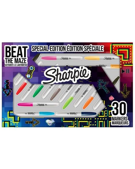 Sharpie Fine Permanent Markör Karışık Set 30lu ürün görseli 1