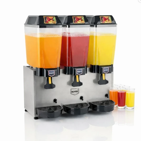 Remta 20+20+20 Litre Üçlü Şerbet Soğutucu Gri - ST16 ürün görseli 1