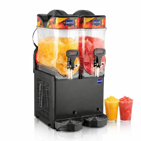 Remta 12+12 Litre İkili Slush (Buzlaş) Karlamaç Makinesi - ST26 ürün görseli 1