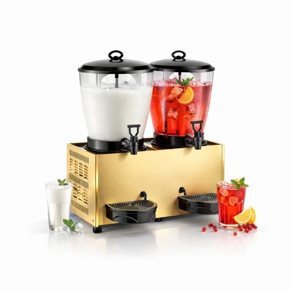 Remta Gold 20+20 Litre Çiftli Şerbet ve Ayran Soğutucu - ST29 ürün görseli 1