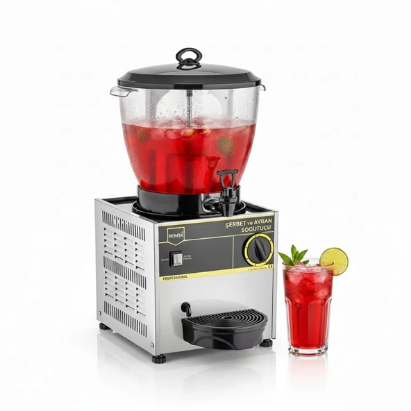 Remta Elegance ST15 16 Litre Şerbet ve Ayran Soğutucu - Gri ürün görseli 1