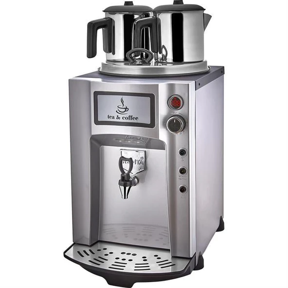 Remta Premium Jumbo 15 Litre İki Demlikli Çay Makinesi - Gri ürün görseli 1