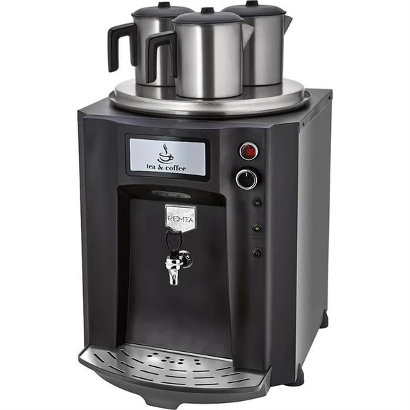 Remta Premium Otomatik Su Alma 40 Litre Üç Demlikli Çay Kazanı Makinesi ürün görseli 1