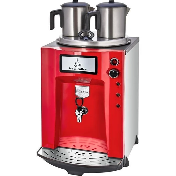 Remta Premium Jumbo 23 Litre İki Demlikli Çay Makinesi - Kırmızı ürün görseli 1