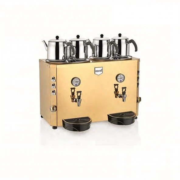 Remta Master Elektrikli Otomatik Su Alma 46 Litre Dört Demlikli Çay Kazanı Makinesi ürün görseli 1
