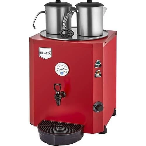 Remta Otomatik Su Alma 23 Litre İki Demlikli Çay Kazanı Makinesi Kırmızı ürün görseli 1