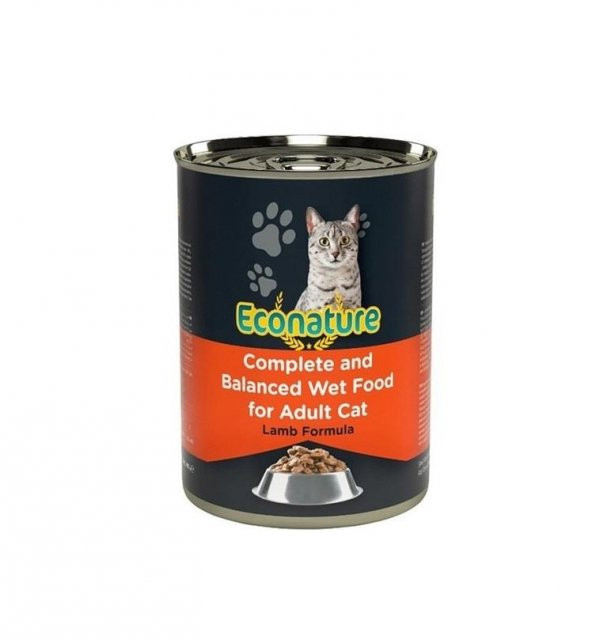 Econature Lamb Kuzu Etli Kedi Konservesi 400 Gr ürün görseli 1