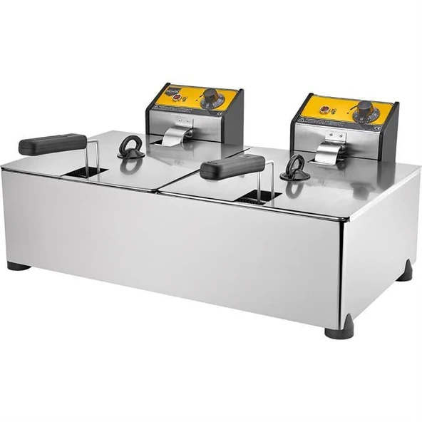 Remta 8+8 lt Çiftli Elektrikli Fritöz - Resim 2