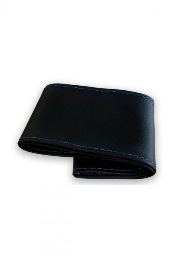 Universal Kamyon-tır-otobüs Dikmeli Direksiyon Kılıfı Soft Desen Mavi Ipli 45×10.5cm ürün görseli 1