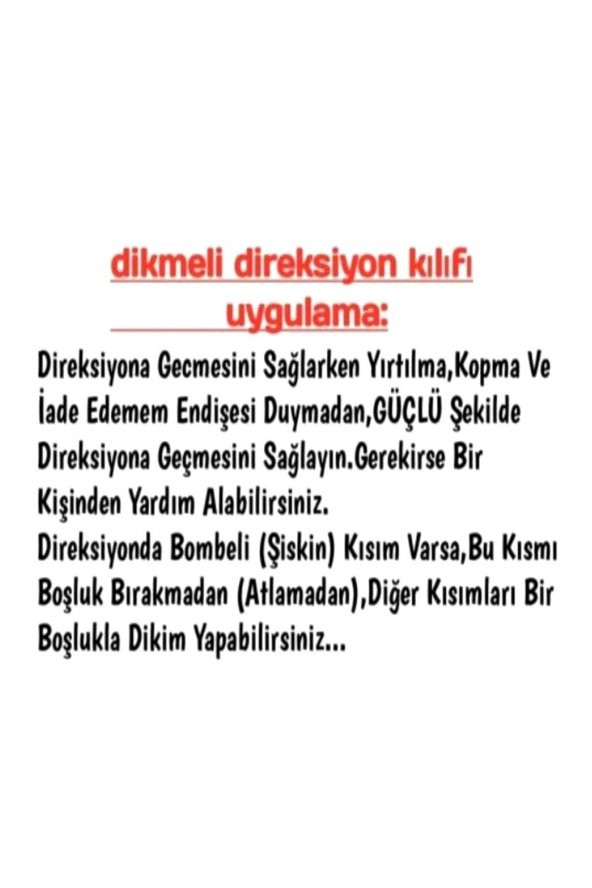 Vw Polo Uyumlu 2010-2017 Dikmeli Direksiyon Kılıfı Soft Siyah İpli( 38cm×10cm ) ürün görseli 1