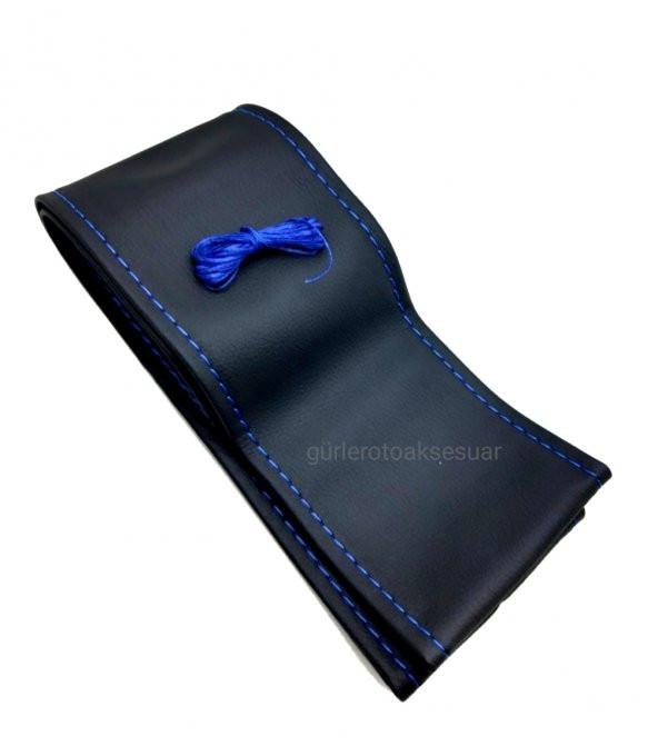 Ford Courier Uyumlu Direksiyon Kılıfı Dikmeli Soft Mavi İpli (38×10.5CM) ürün görseli 1