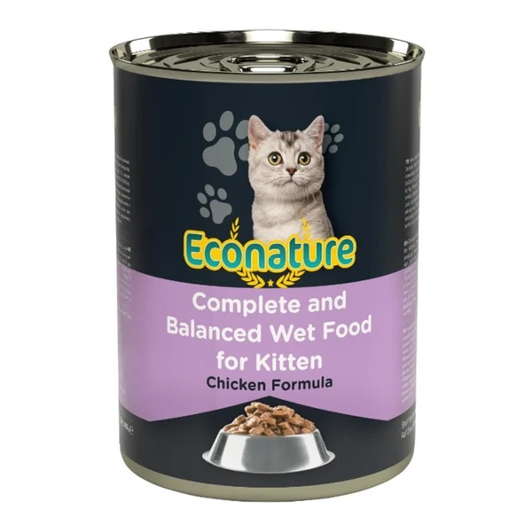 Econature Kitten Tavuk Etli Yavru Kedi Konservesi 400 Gr ürün görseli 1