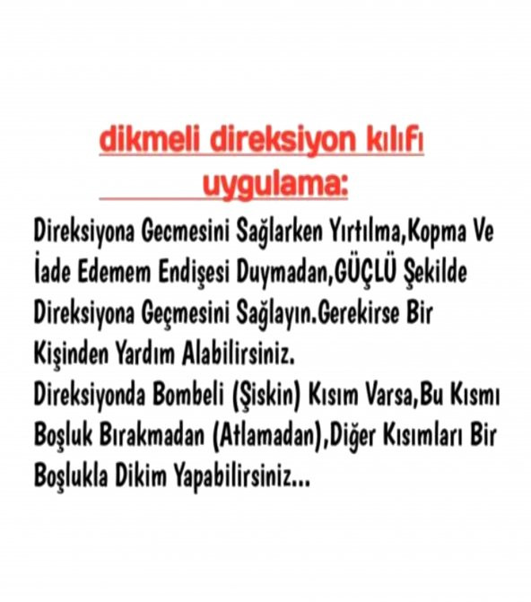 VW Scirocco Uyumlu Dikmeli Direksiyon Kılıfı İki Renkli Kırmızı-Siyah ürün görseli 1