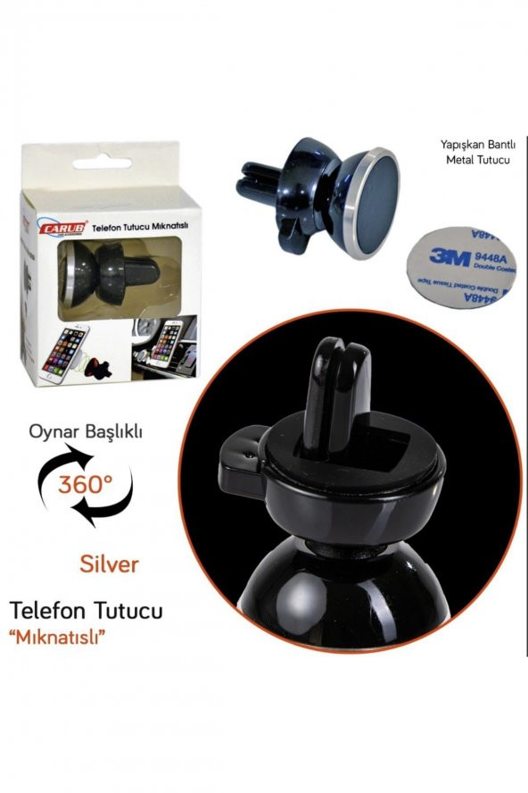 Mıknatıslı Telefon Tutucu Silver ürün görseli 1