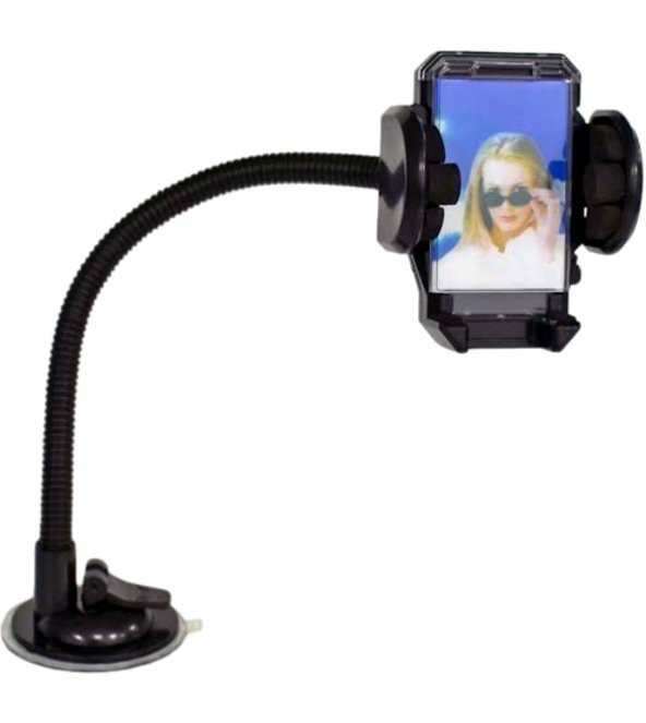 Caruc Oto Telefon Tutucu Spralli Vantuslu Siyah 35CM ürün görseli 1