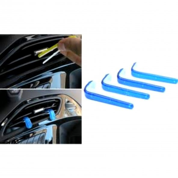 Klips Oto Havalandırma Kokusu 1 paket mavi (4 Adet) ürün görseli 1