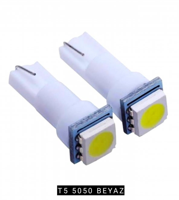 T5 Dipsiz Led Gösterge Ampülü 2 Adet Beyaz ürün görseli 1