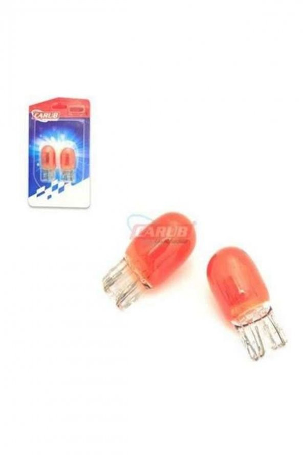 Ampul 12v T20 21w Park Ampul Çift Duy Orange ürün görseli 1