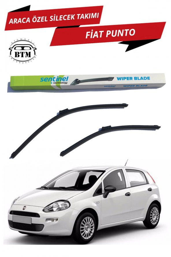 Fiat Punto Araca Özel Ön Silecek Takımı Sağ Ve Sol ürün görseli 1