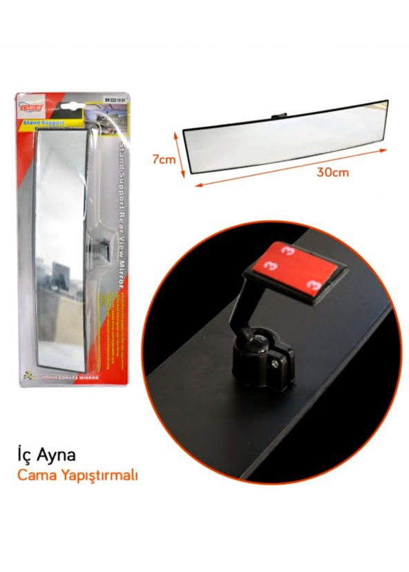 Universal İç Dikiz Ayna Cama Yapıştırmalı - Resim 2
