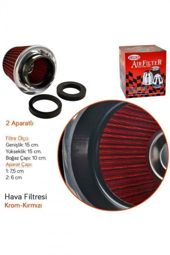 Spor Hava Tuning Performans Hava Filtresi 15-15cm ürün görseli 1