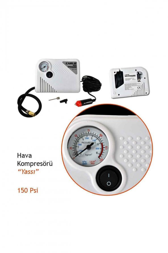 12v Hava Kompresörü 150 Psi Yassı Br2491105 ürün görseli 1