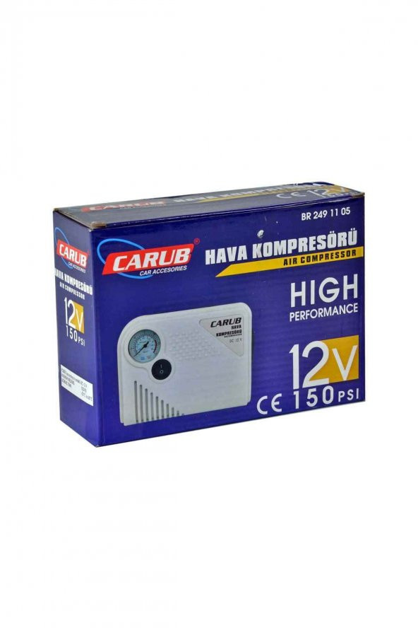 12v Hava Kompresörü 150 Psi Yassı Br2491105 - Resim 2