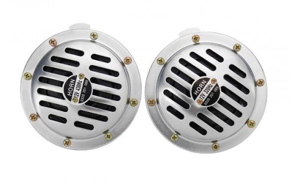 Korna super tone 12V hella tipi 13cm set - Resim 2