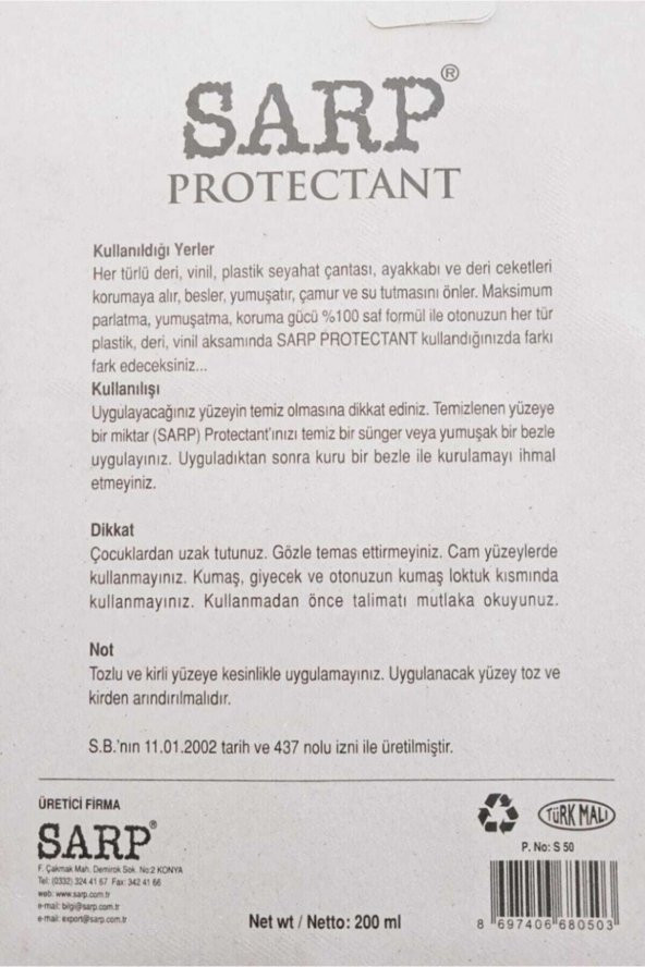 Badem Yağı Lastik Parlatıcı Deri Ve Vinil Koruyucu + Parlatıcı Süngerli ürün görseli 1