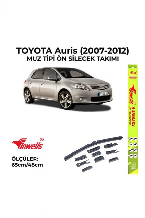 Toyota Auris (2007-2012) Ön Silecek Takımı 650x400mm (aparatlı) - ürün görseli 1